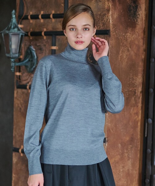 DRESSTERIOR（ドレステリア）の「パターンメイキングタートル（ニット/セーター・レディース・グレー/イエロー系その他・34/36/38）」の3枚目の写真