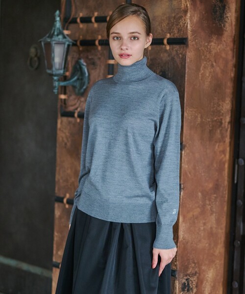 DRESSTERIOR（ドレステリア）の「パターンメイキングタートル（ニット/セーター・レディース・グレー/イエロー系その他・34/36/38）」の5枚目の写真