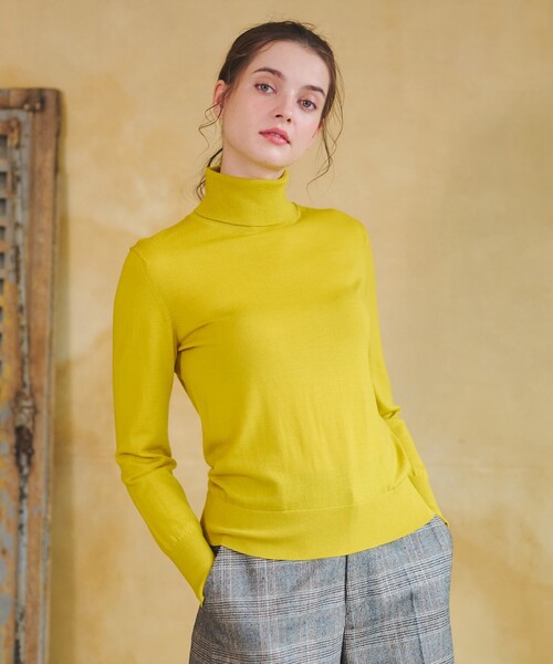 DRESSTERIOR（ドレステリア）の「パターンメイキングタートル（ニット/セーター・レディース・グレー/イエロー系その他・34/36/38）」の6枚目の写真