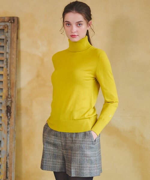 DRESSTERIOR（ドレステリア）の「パターンメイキングタートル（ニット/セーター・レディース・グレー/イエロー系その他・34/36/38）」の7枚目の写真