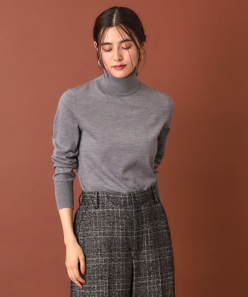 DRESSTERIOR（ドレステリア）の「パターンメイキングタートル（ニット/セーター・レディース・グレー/イエロー系その他・34/36/38）」の9枚目の写真