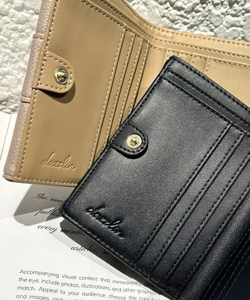 dazzlin（ダズリン）の「dazzlin/ダズリン　スクエアロゴ　二つ折りウォレット（財布・レディース・ブルーグレー/ベージュ系その他/ブラック/アイボリー・FREE）」の21枚目の写真