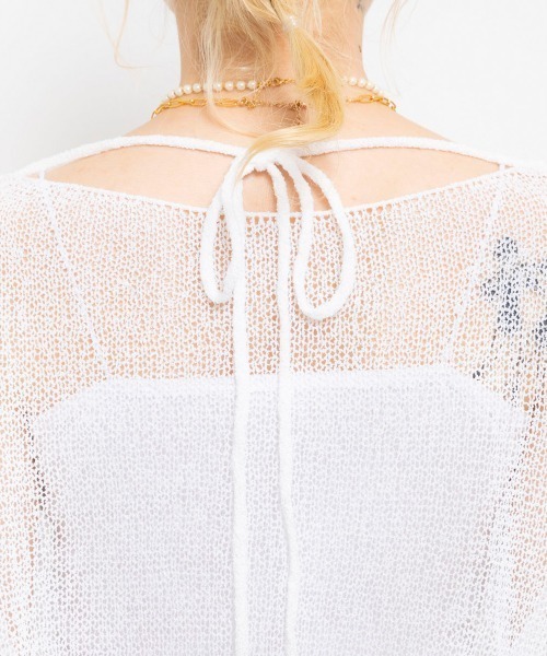ニット セーター atmos pink See-Through Knit Top / アトモス ピンク シースルー ニット トップ レディース セール】atmos pink See-Through Knit Top / アトモス ピンク