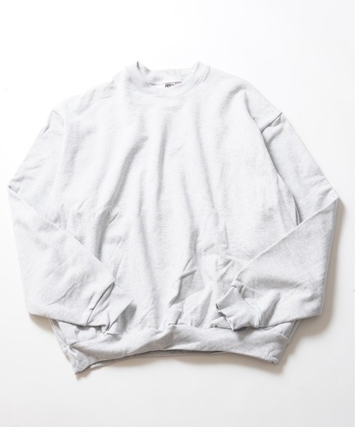 LOS ANGELES APPAREL（ロサンゼルスアパレル）の「【Los Angeles Apparel/ロサンゼルス・アパレル】14.0oz Heavy Fleece Crew Sweat　ヘビーウェイト　スウェット　トレーナー 　セットアップ対応可　MADE IN USA　HF-07（スウェット・メンズ・アッシュグレー/ブラック・SMALL/MEDIUM/LARGE/X-LARGE）」の13枚目の写真