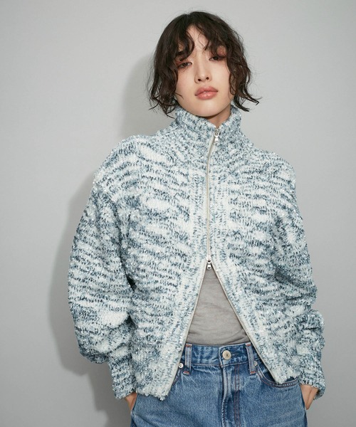 【セール】【WEB限定】フラッグヤーンMIXニットカーディガン（カーディガン/ボレロ）｜ADAM ET ROPE'（アダムエロペ）