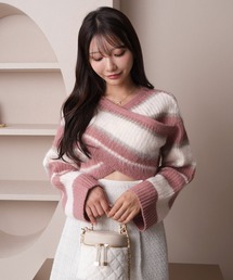 チャコット ピンク　カシュクール風ニット　 Mサイズ新品 チャコット ピンク カシュクール風ニット Mサイズ新品