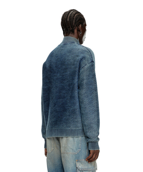 ニット・セーター Diesel K-norman Sweater Men's Distressed jumper in wool blend | Grey | Diesel