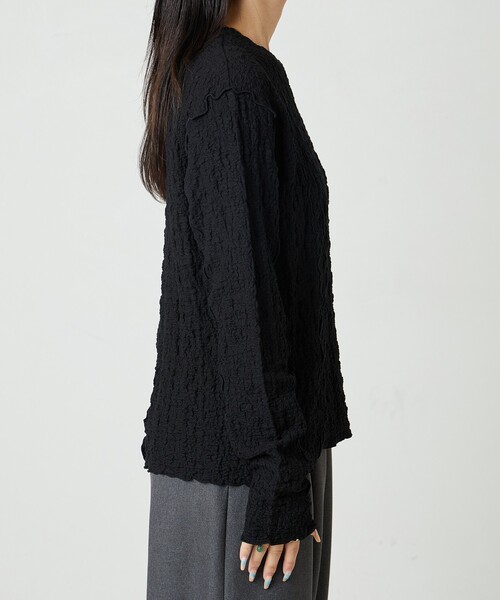 FREAK'S STORE(フリークスストア)の「限定展開 カットシャーリング ポコポコ メロー デザインロングスリーブ Tシャツ(Tシャツ/カットソー・レディース・オフホワイト/ブラック/レッド/グリーン/ブラウン/マスタード・フリ-)」の14枚目の写真