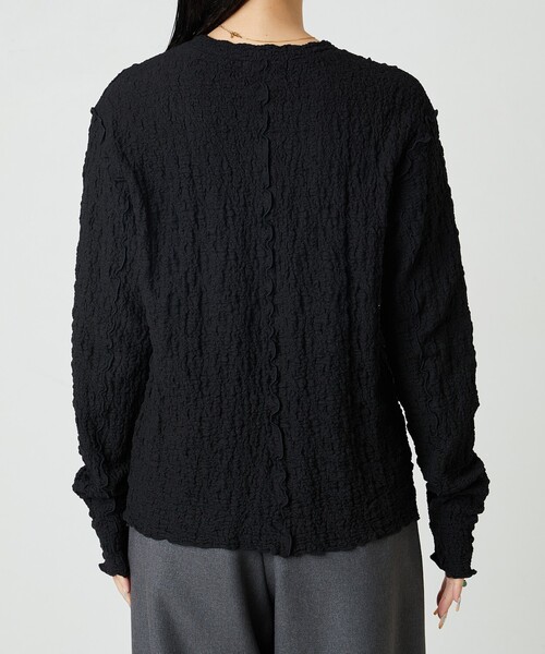 FREAK'S STORE(フリークスストア)の「限定展開 カットシャーリング ポコポコ メロー デザインロングスリーブ Tシャツ(Tシャツ/カットソー・レディース・オフホワイト/ブラック/レッド/グリーン/ブラウン/マスタード・フリ-)」の15枚目の写真