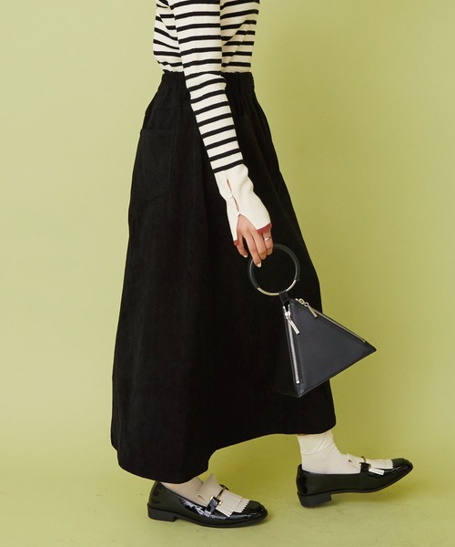 【セール】【先行予約】【FONT LAB】マシュマロコーデュロイフレアスカート（スカート）｜JETSET SOLO PLUS （ジェットセットソロプラス）