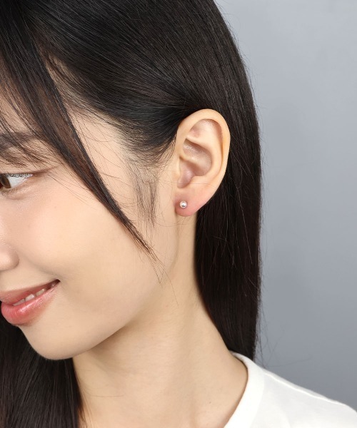 4INT.(フォイント)の「メタルボール スタッドピアス / silver925 (金属アレルギー対応)(ピアス(両耳用)・メンズ・シルバー・3/4/5)」の20枚目の写真