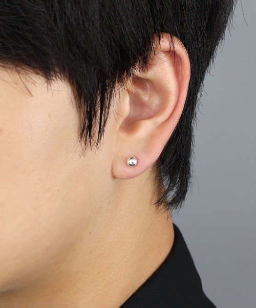 4INT.(フォイント)の「メタルボール スタッドピアス / silver925 (金属アレルギー対応)(ピアス(両耳用)・メンズ・シルバー・3/4/5)」の22枚目の写真