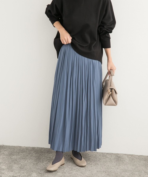 URBAN RESEARCH DOORS（アーバンリサーチドアーズ）の「ランダムプリーツスカート（スカート・レディース・ブルー系その他/ブラック/ベージュ系その他・MEDIUM）」の7枚目の写真