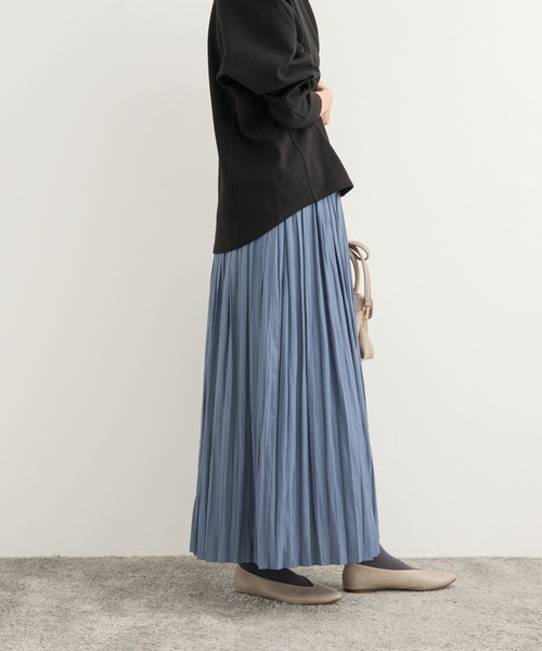 URBAN RESEARCH DOORS（アーバンリサーチドアーズ）の「ランダムプリーツスカート（スカート・レディース・ブルー系その他/ブラック/ベージュ系その他・MEDIUM）」の10枚目の写真