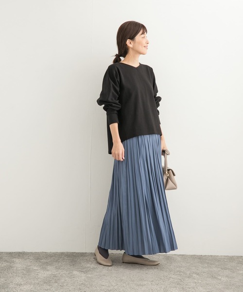 URBAN RESEARCH DOORS（アーバンリサーチドアーズ）の「ランダムプリーツスカート（スカート・レディース・ブルー系その他/ブラック/ベージュ系その他・MEDIUM）」の13枚目の写真