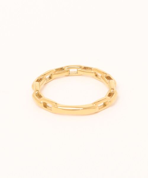 Settimissimo(セッティミッシモ)の「金属アレルギー対応ステンレスチェーンデザインリング(リング・レディース・ゴールド・FREE)」の7枚目の写真