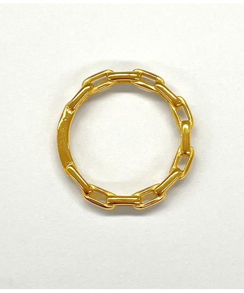 Settimissimo(セッティミッシモ)の「金属アレルギー対応ステンレスチェーンデザインリング(リング・レディース・ゴールド・FREE)」の6枚目の写真