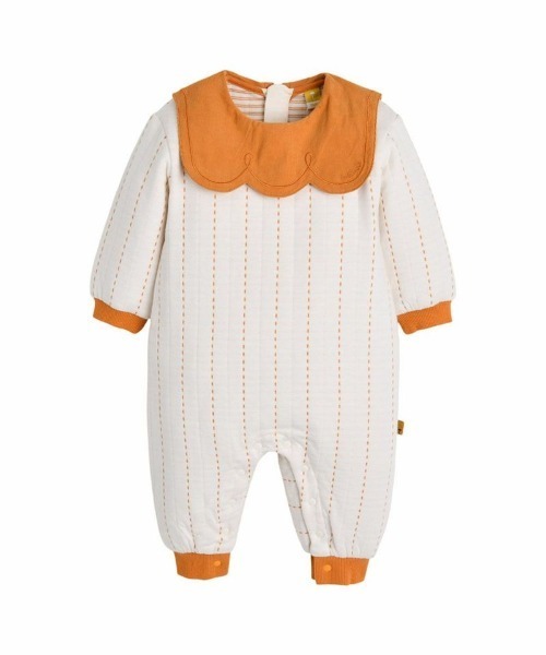 moimoln(モイモルン)の「タピオカカバーオールセット(ロンパース・キッズ・アイボリー・90cm/80cm/70cm)」の2枚目の写真