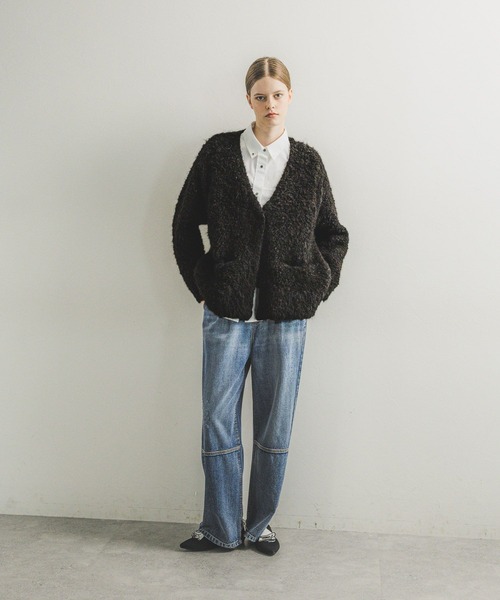 【セール】アルパカループニットカーディガンコート 146656（カーディガン/ボレロ）｜O0u（オーゼロユー）