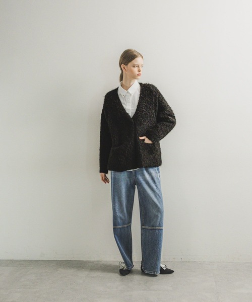 【セール】アルパカループニットカーディガンコート 146656（カーディガン/ボレロ）｜O0u（オーゼロユー）