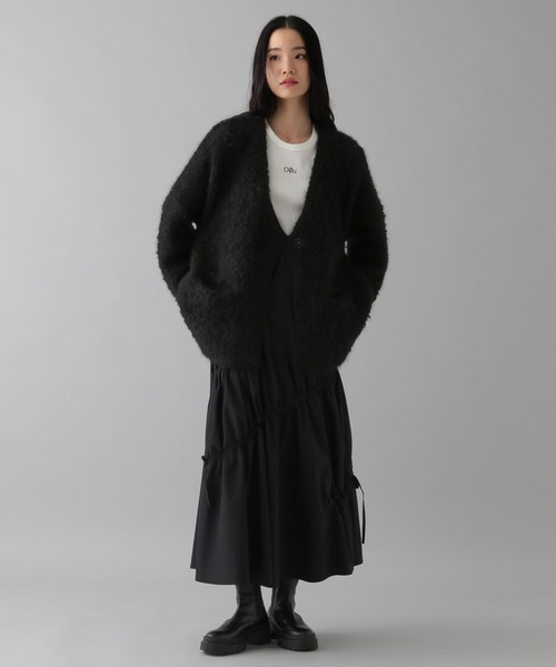 【セール】アルパカループニットカーディガンコート 146656（カーディガン/ボレロ）｜O0u（オーゼロユー）