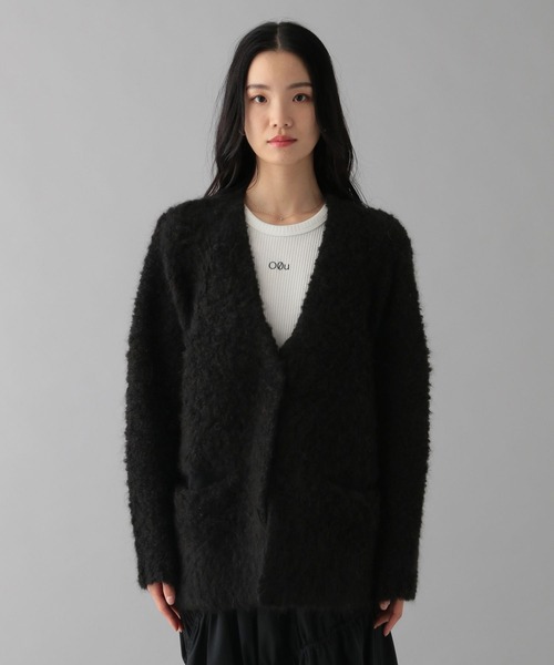【セール】アルパカループニットカーディガンコート 146656（カーディガン/ボレロ）｜O0u（オーゼロユー）
