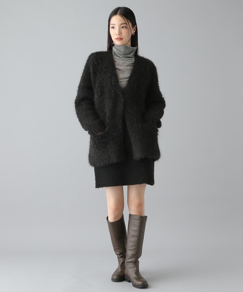 【セール】アルパカループニットカーディガンコート 146656（カーディガン/ボレロ）｜O0u（オーゼロユー）