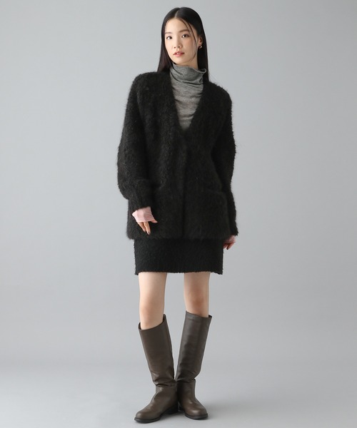 【セール】アルパカループニットカーディガンコート 146656（カーディガン/ボレロ）｜O0u（オーゼロユー）