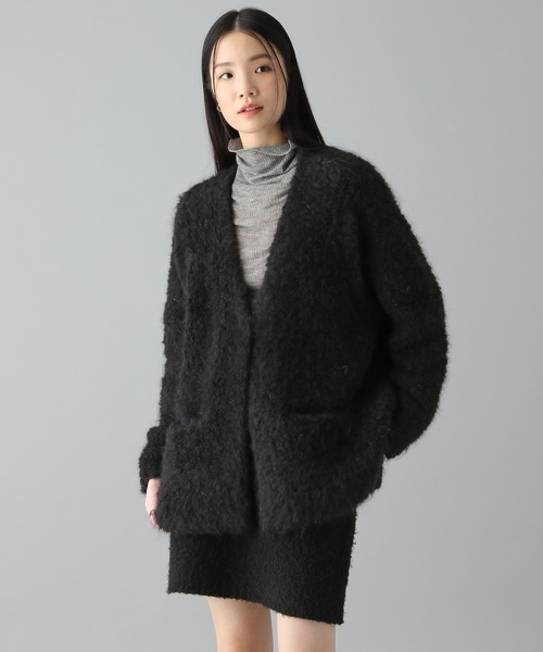 【セール】アルパカループニットカーディガンコート 146656（カーディガン/ボレロ）｜O0u（オーゼロユー）