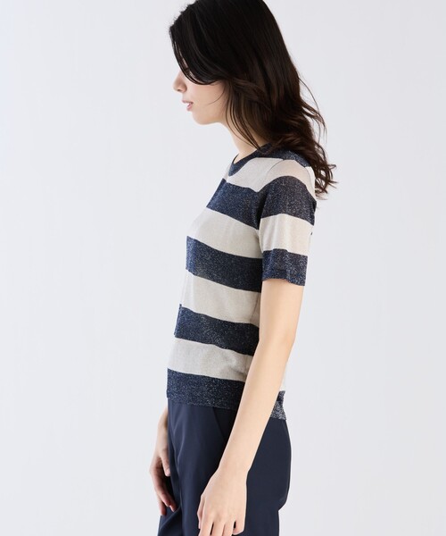 agnes b.(アニエスベー)の「LF14 PULLOVER プルオーバー(Tシャツ/カットソー・レディース・ネイビー・1/2/3)」の3枚目の写真