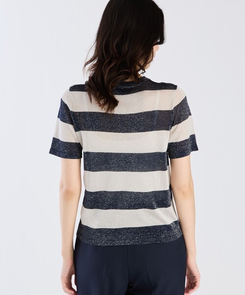 agnes b.(アニエスベー)の「LF14 PULLOVER プルオーバー(Tシャツ/カットソー・レディース・ネイビー・1/2/3)」の4枚目の写真
