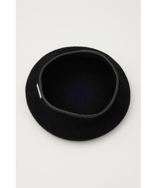 SLY（スライ）の「PLATE NAME WOOL BERET プレート ネーム ウール ベレー（ハンチング/ベレー帽・レディース・杢グレー/ブラック・FREE）」の8枚目の写真