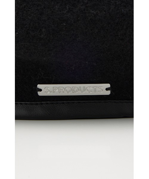 SLY（スライ）の「PLATE NAME WOOL BERET プレート ネーム ウール ベレー（ハンチング/ベレー帽・レディース・杢グレー/ブラック・FREE）」の9枚目の写真