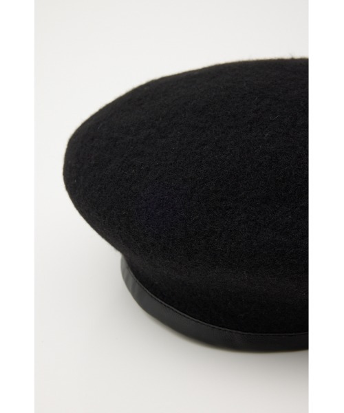 SLY（スライ）の「PLATE NAME WOOL BERET プレート ネーム ウール ベレー（ハンチング/ベレー帽・レディース・杢グレー/ブラック・FREE）」の10枚目の写真