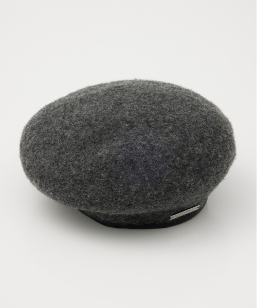 SLY（スライ）の「PLATE NAME WOOL BERET プレート ネーム ウール ベレー（ハンチング/ベレー帽・レディース・杢グレー/ブラック・FREE）」の11枚目の写真