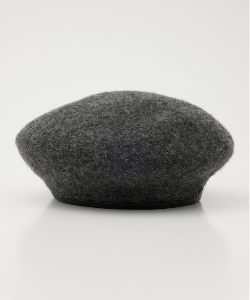 SLY（スライ）の「PLATE NAME WOOL BERET プレート ネーム ウール ベレー（ハンチング/ベレー帽・レディース・杢グレー/ブラック・FREE）」の12枚目の写真