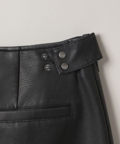 JEANASIS（ジーナシス）の「サイドベルトレザーライクスカート/205331（スカート・レディース・ブラック/ブラウン・FREE）」の7枚目の写真