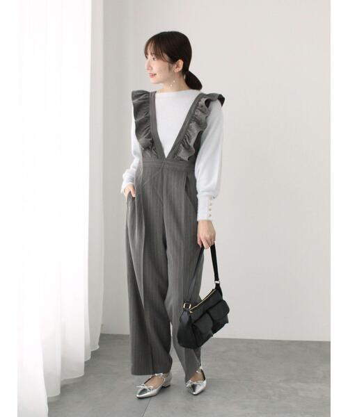 Te chichi TERRASSE（テチチテラス）の「ラメフェザーボートネックニット（ニット/セーター・レディース・イエロー/ブルー/オフホワイト/グレー・F）」の6枚目の写真