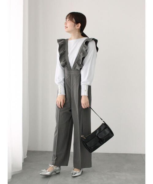 Te chichi TERRASSE（テチチテラス）の「ラメフェザーボートネックニット（ニット/セーター・レディース・イエロー/ブルー/オフホワイト/グレー・F）」の7枚目の写真