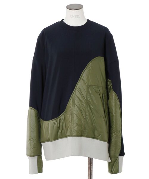 【セール】WAVE LINE PADDED PO / ウェーブラインパデッドプルオーバー（スウェット）｜UN3D.（アンスリード）