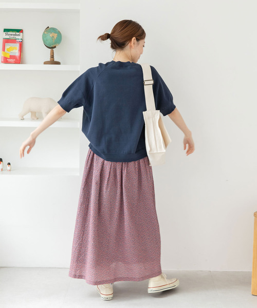 PAR ICI(パーリッシィ)の「かのこ編みニット×スウェットTシャツ(Tシャツ/カットソー・レディース・アイボリー/ネイビー/イエロー/サックスブルー・FREE)」の20枚目の写真