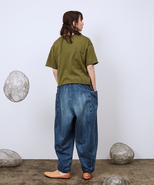 Dulcamara（ドゥルカマラ）の「3サイドオーバーダイデニムPT（デニムパンツ・メンズ・インディゴブルー/ダークインディゴブルー・0/1/2）」の6枚目の写真