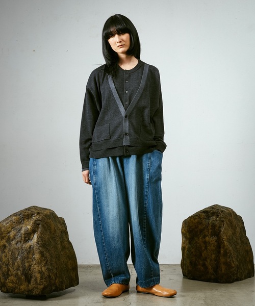 Dulcamara（ドゥルカマラ）の「3サイドオーバーダイデニムPT（デニムパンツ・メンズ・インディゴブルー/ダークインディゴブルー・0/1/2）」の15枚目の写真