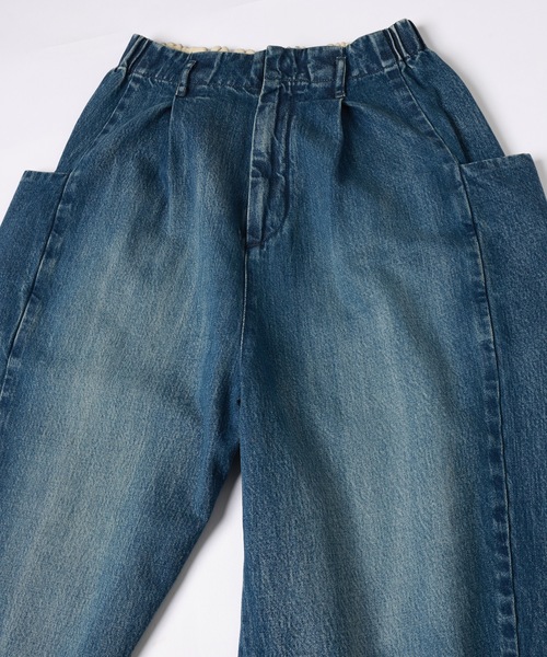 Dulcamara（ドゥルカマラ）の「3サイドオーバーダイデニムPT（デニムパンツ・メンズ・インディゴブルー/ダークインディゴブルー・0/1/2）」の16枚目の写真