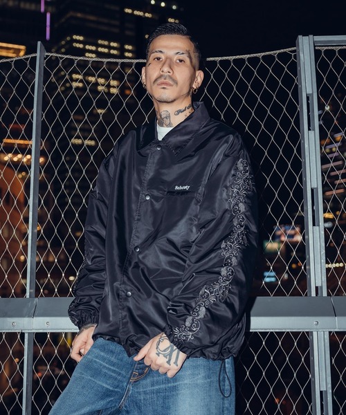 セール】Embroidery paisley coach jkt（ナイロンジャケット