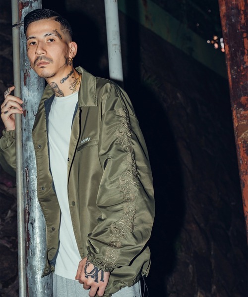 Subciety(サブサエティ)の「Embroidery paisley coach jkt(ナイロンジャケット・メンズ・ブラック/オリーブ/グレー・SMALL/MEDIUM/LARGE/X-LARGE)」の18枚目の写真