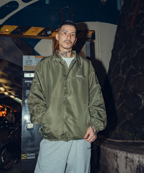 セール】Embroidery paisley coach jkt（ナイロンジャケット