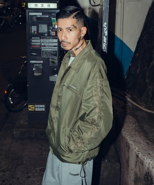 Subciety(サブサエティ)の「Embroidery paisley coach jkt(ナイロンジャケット・メンズ・ブラック/オリーブ/グレー・SMALL/MEDIUM/LARGE/X-LARGE)」の20枚目の写真