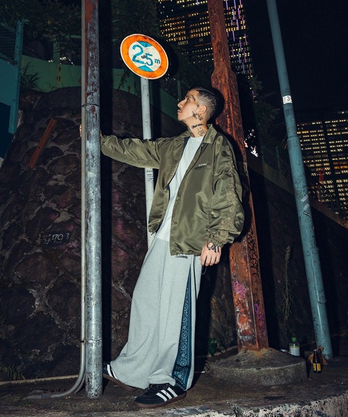 Subciety(サブサエティ)の「Embroidery paisley coach jkt(ナイロンジャケット・メンズ・ブラック/オリーブ/グレー・SMALL/MEDIUM/LARGE/X-LARGE)」の21枚目の写真