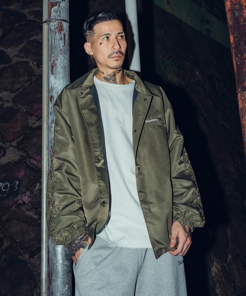 Subciety(サブサエティ)の「Embroidery paisley coach jkt(ナイロンジャケット・メンズ・ブラック/オリーブ/グレー・SMALL/MEDIUM/LARGE/X-LARGE)」の22枚目の写真